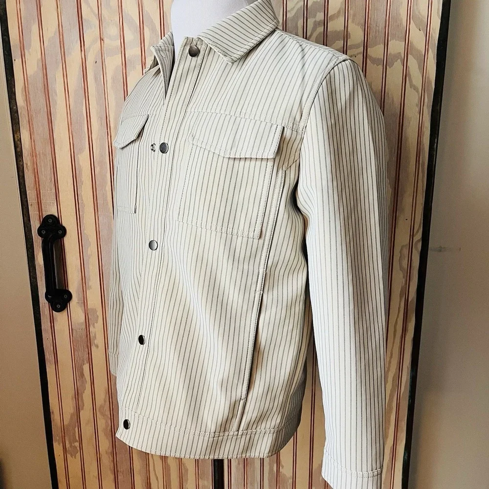 NWT Marc Asher Men's Lined Collared Shirt Shacket Trucker Jacket Size‎ S